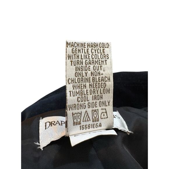 Drapers‎ & Damon’s Velvet Blazer Dark Blue PS Dark Academia Fall Winter Holiday - Picture 9 of 14